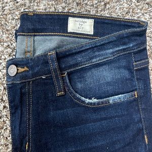 Bridge by Gly Dark-Washed Ripped Skinny Jeans